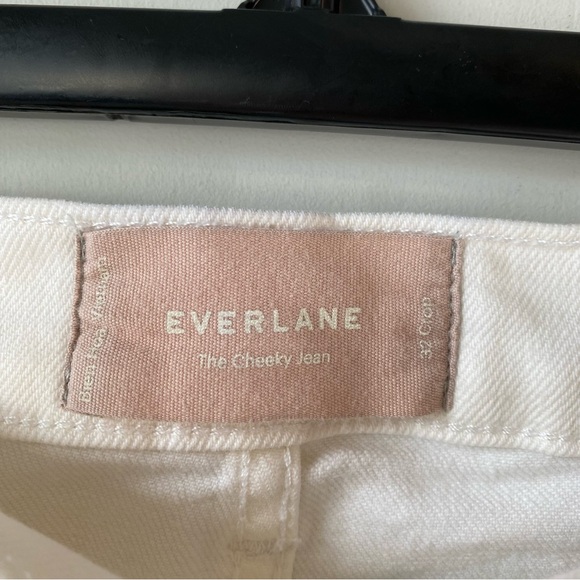 Everlane The Cheeky Jean White Ivory 32 Crop - Picture 3 of 9